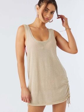 O’Neill/Roxy - Sonny Cover-Up Dress Tan/Beige - Women’s Small